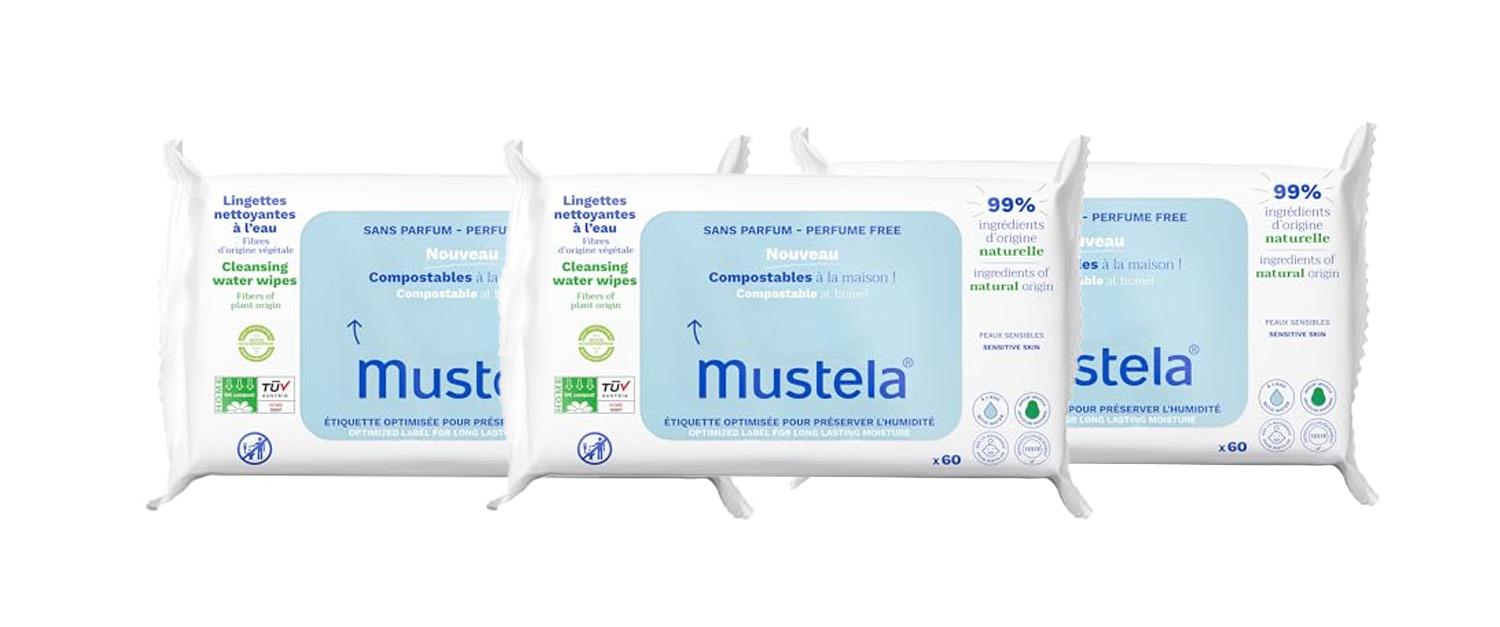 baby wipes in three packages