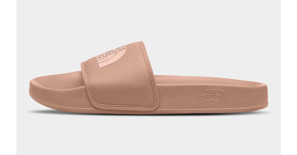 pink waterproof beach slides