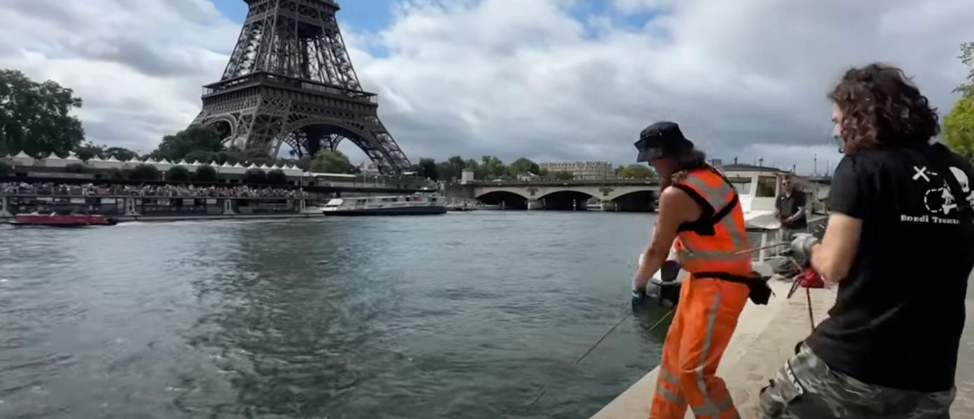 Bondi Treasure Hunter on YouTube magnet fishing near the Eiffel Tower