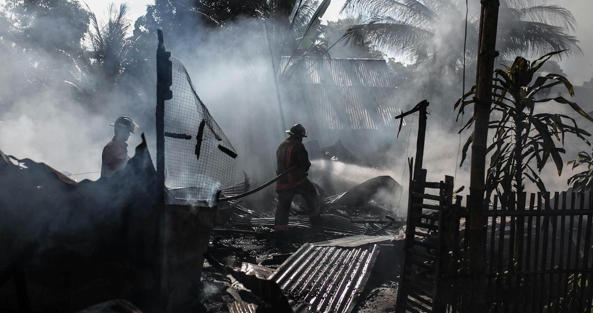 emergency response team at fire