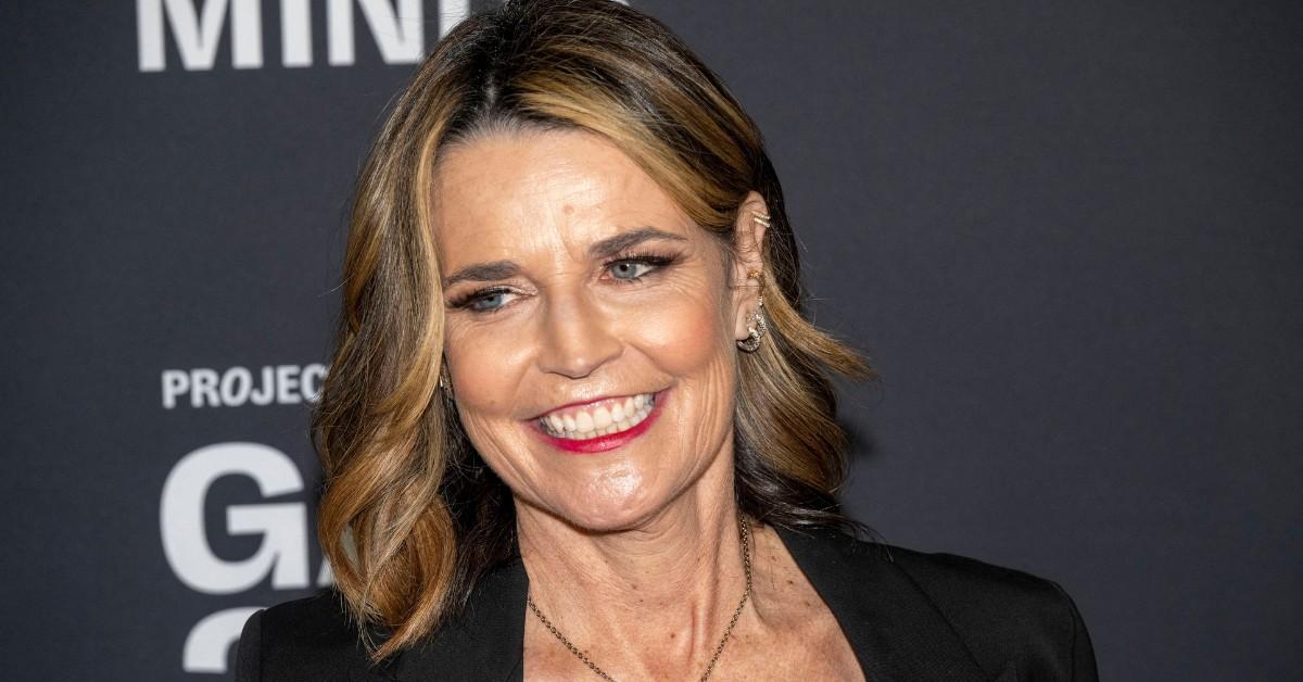 Savannah Guthrie smiles on the red carpet