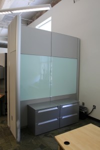 DIRTT wall panels with whiteboard panels